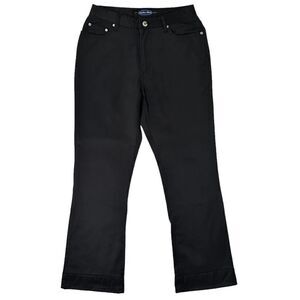 Vintage Anchor Blue Flared Bootcut Pants Size 5 Black Nylon Cotton